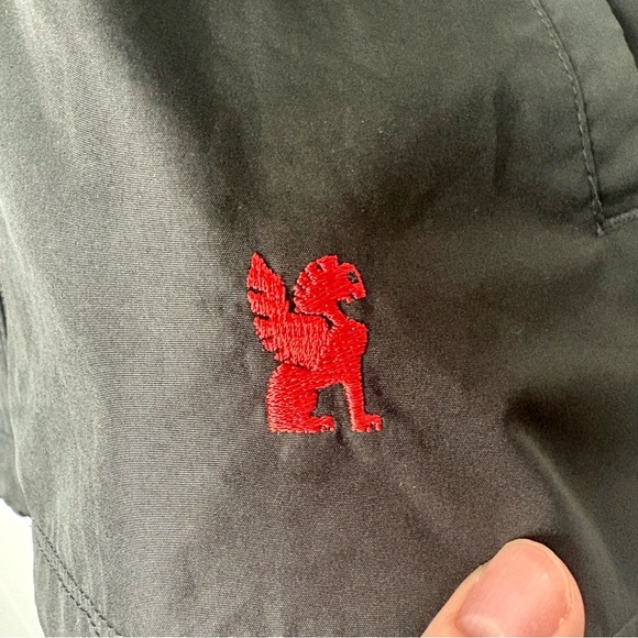 CHROME Industries Black Full Zip Stand Collar Snap Pocket Windbreaker Small - Picture 4 of 10